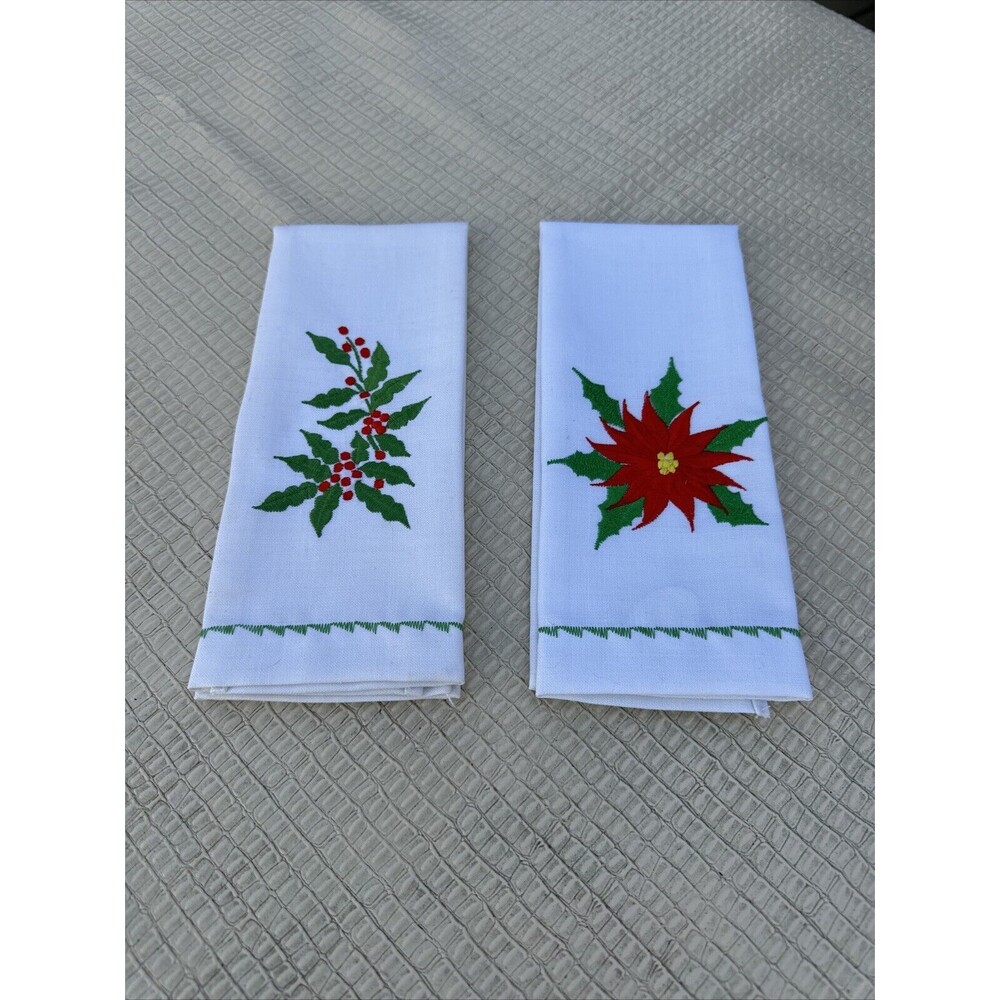 Hallie St Mary Embroidered Finger Towel